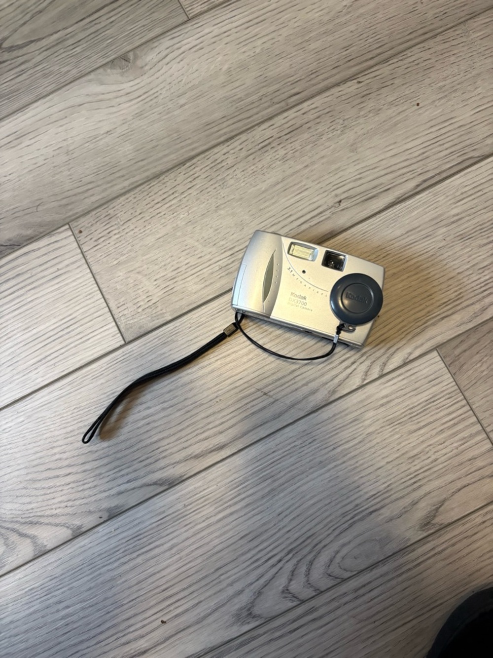 Kodak Silver Compact Point-and-Shoot Film Camera with Wrist Strap